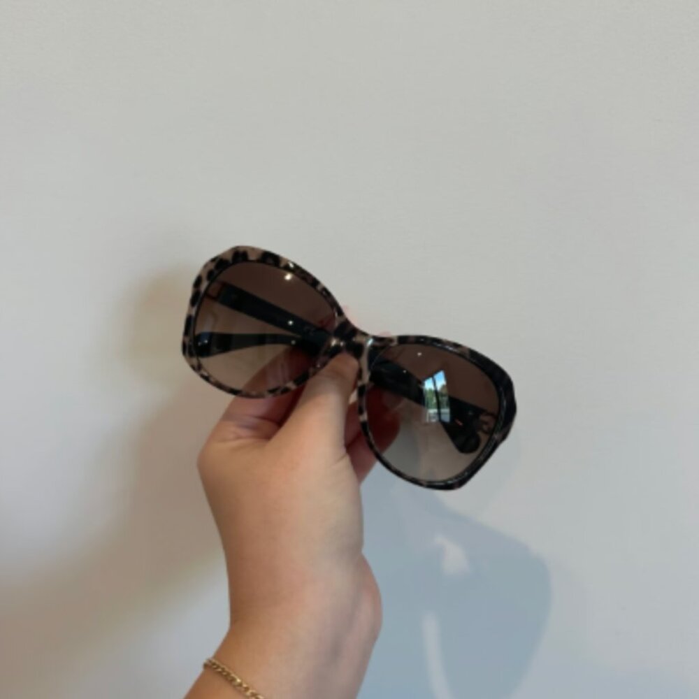 Dolce & gabbana tortoise large frame sunglasses